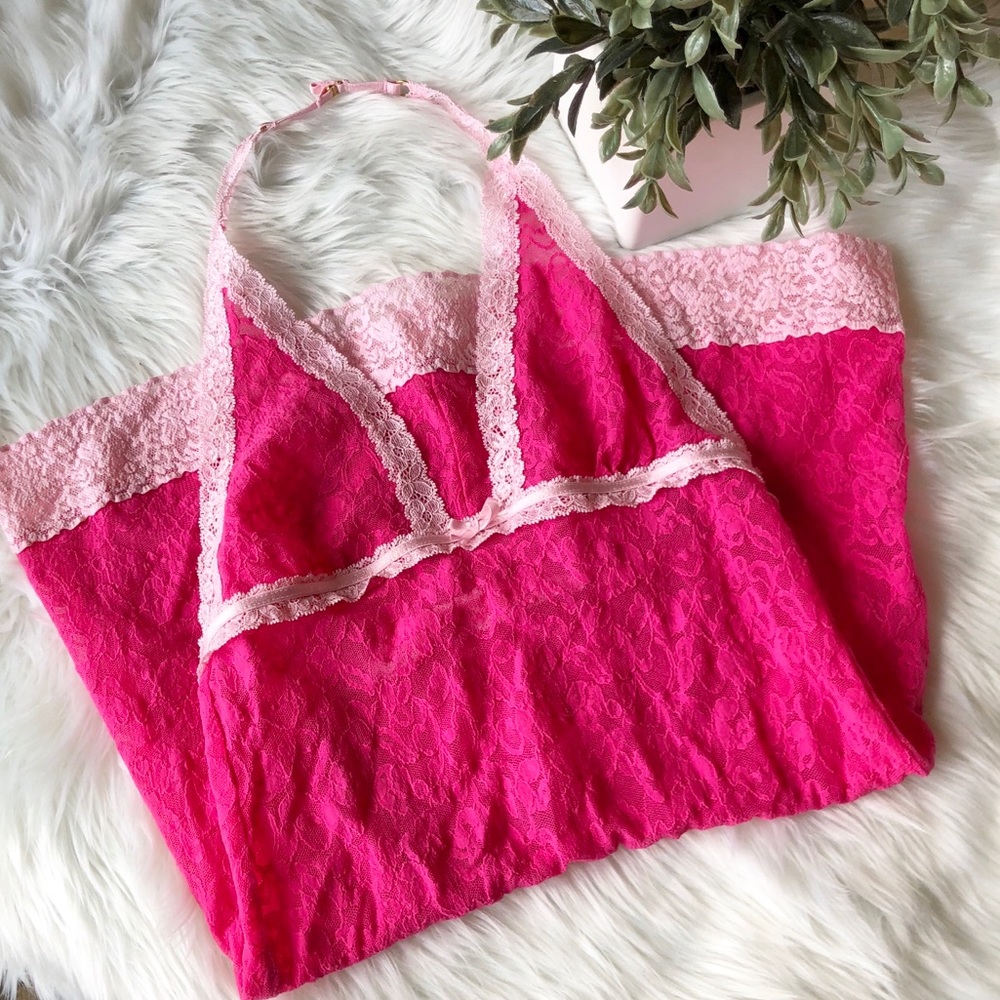 VS Victoria Secret The Lacie Teddie Pink Lace S